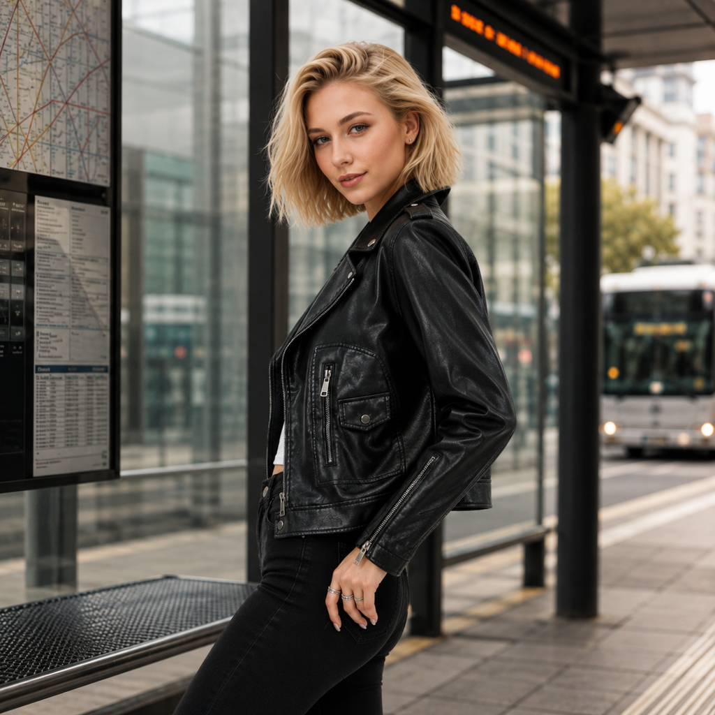 Viena - Chaqueta Efecto Piel