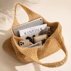 Mijas - Bolso Shopper de Rafia Trenzada