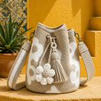 Formentera - Bolso de Crochet con Flores