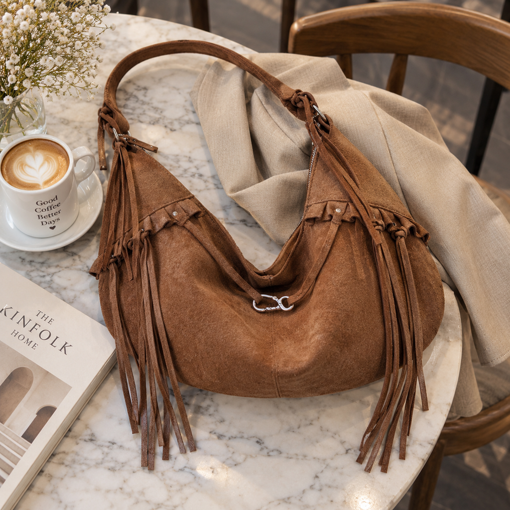 Terry - Bolso de Ante con Flecos