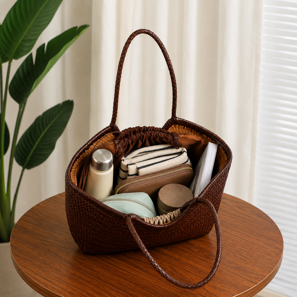 Marbella - Bolso Premium de Piel Genuina Trenzada