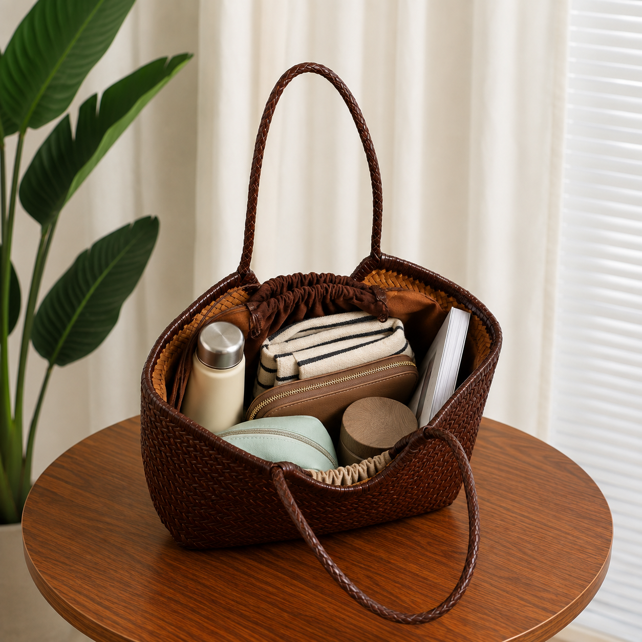 Marbella - Bolso Premium de Piel Genuina Trenzada