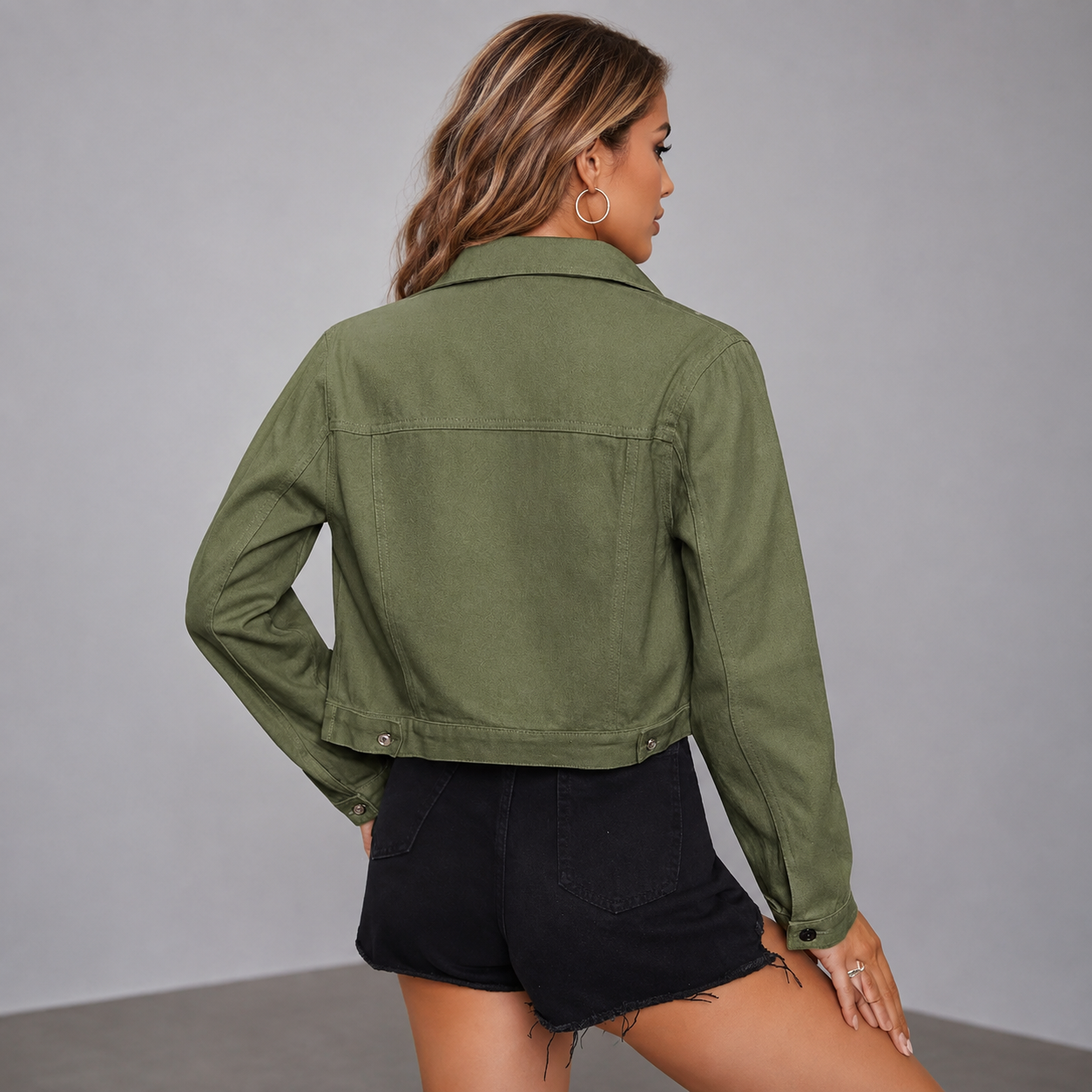 Módena - Chaqueta Corta de Estilo Denim