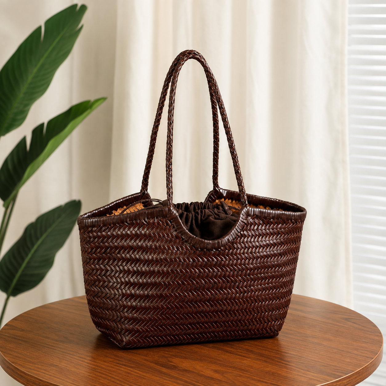 Marbella - Bolso Premium de Piel Genuina Trenzada