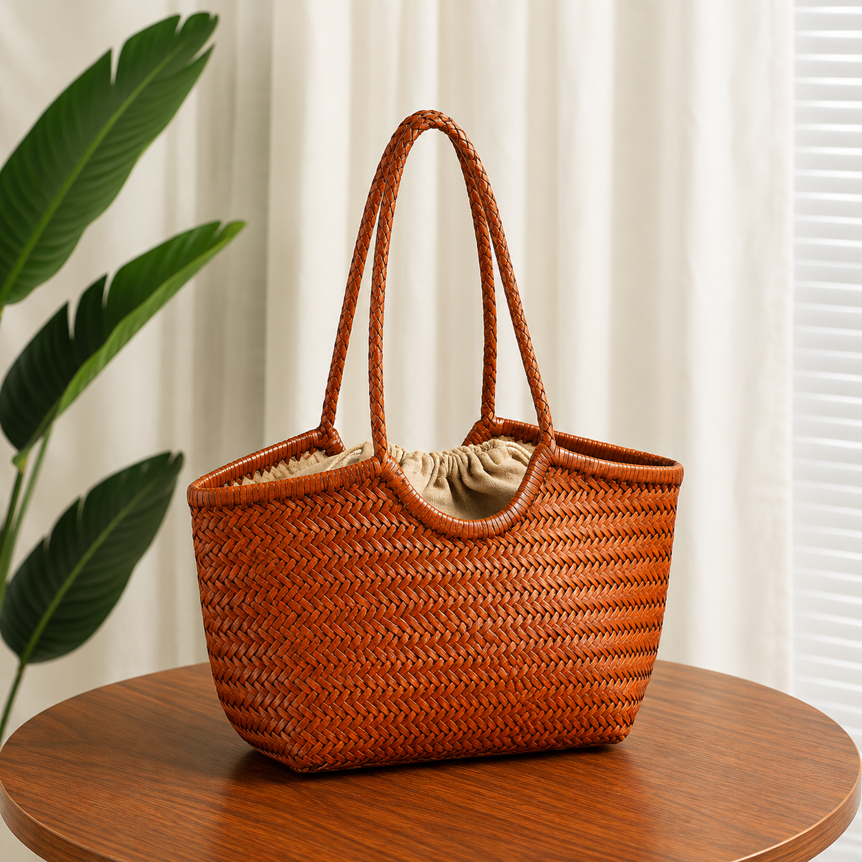 Marbella - Bolso Premium de Piel Genuina Trenzada
