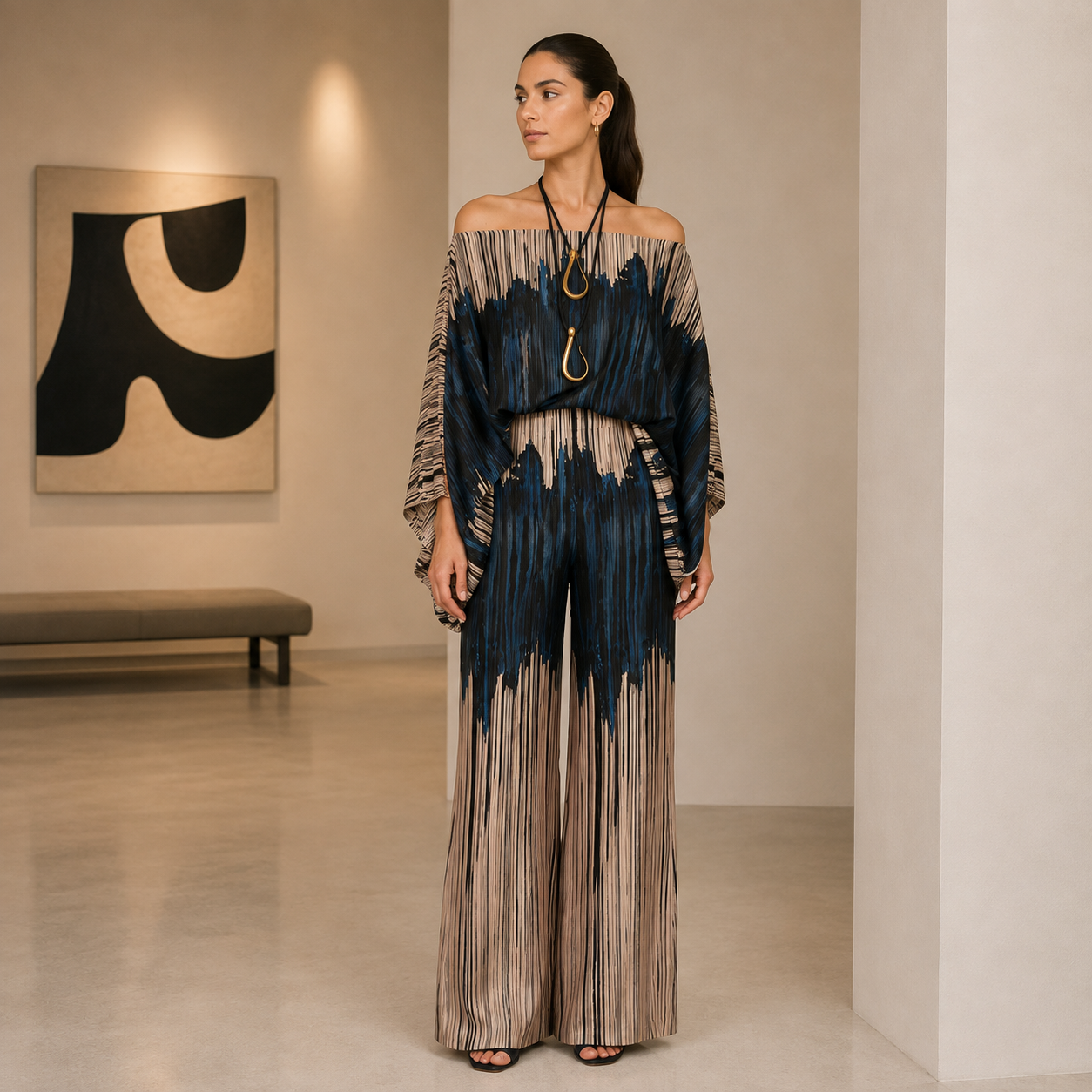 Malibú – Conjunto Estampado Asimétrico