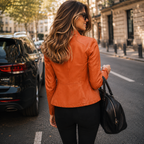 Bolonia - Chaqueta Entallada Efecto Piel