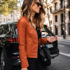 Bolonia - Chaqueta Entallada Efecto Piel