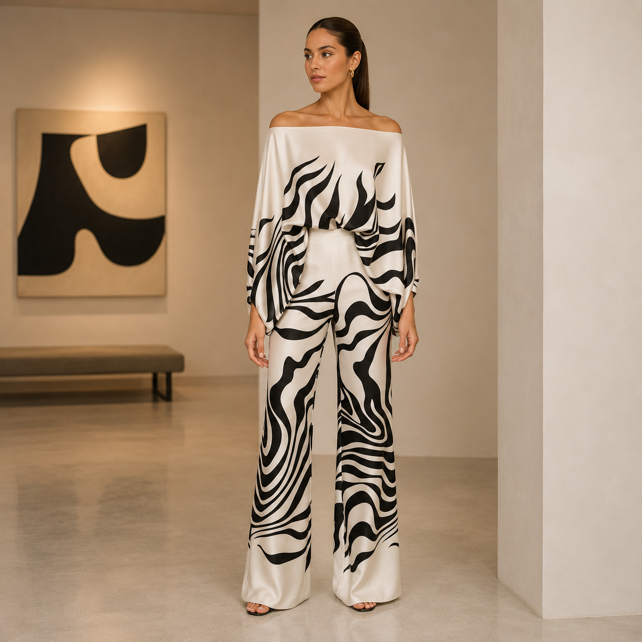Malibú – Conjunto Estampado Asimétrico