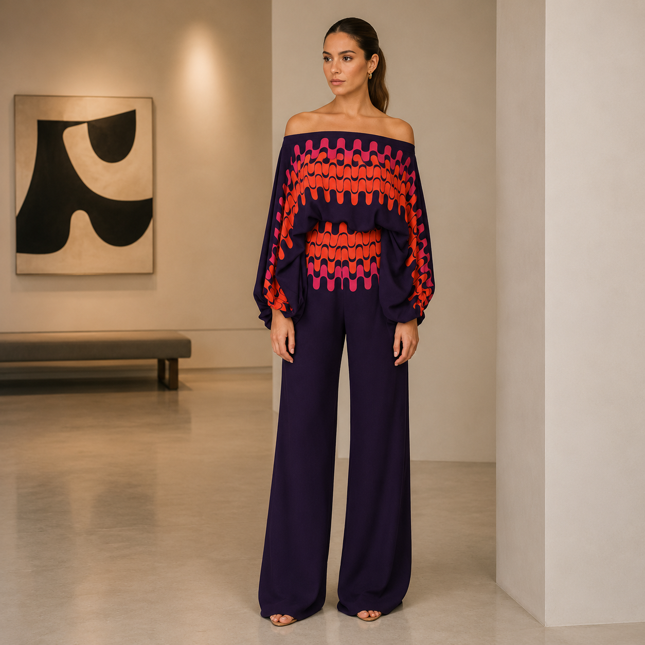 Malibú – Conjunto Estampado Asimétrico
