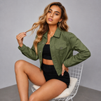 Módena - Chaqueta Corta de Estilo Denim